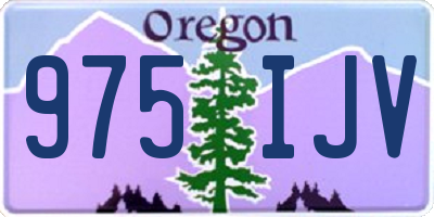 OR license plate 975IJV