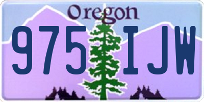 OR license plate 975IJW