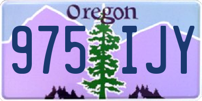 OR license plate 975IJY