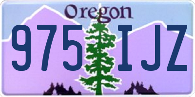 OR license plate 975IJZ