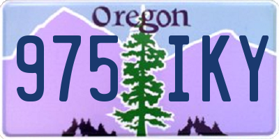 OR license plate 975IKY