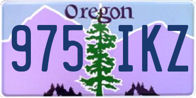 OR license plate 975IKZ