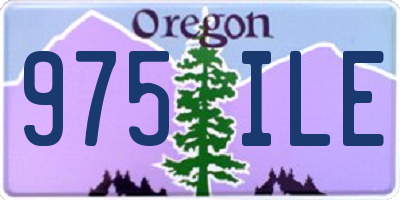 OR license plate 975ILE