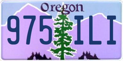 OR license plate 975ILI