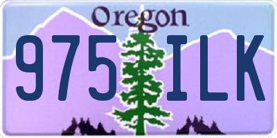 OR license plate 975ILK