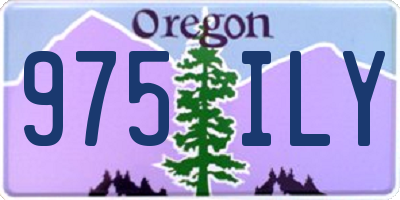 OR license plate 975ILY