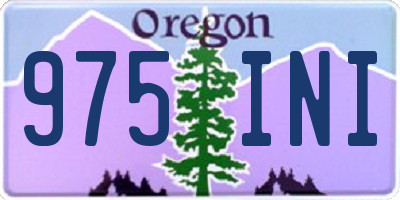 OR license plate 975INI