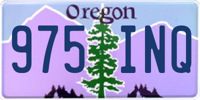 OR license plate 975INQ