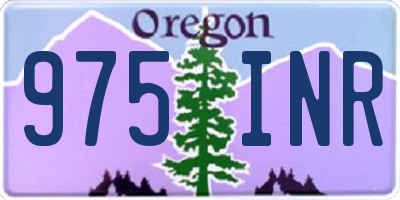 OR license plate 975INR