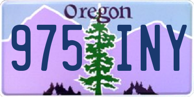 OR license plate 975INY