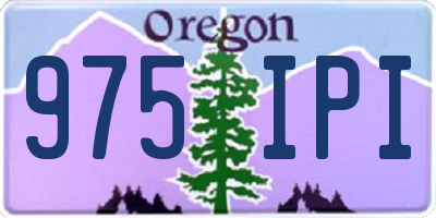 OR license plate 975IPI