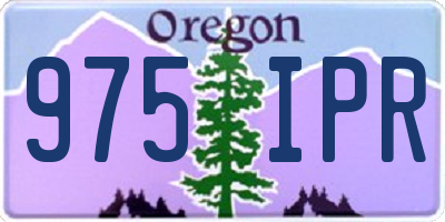 OR license plate 975IPR