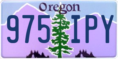 OR license plate 975IPY
