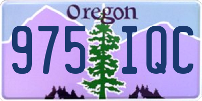 OR license plate 975IQC