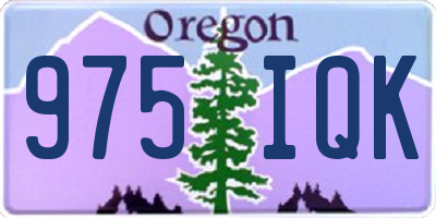 OR license plate 975IQK