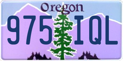 OR license plate 975IQL