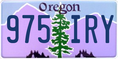 OR license plate 975IRY