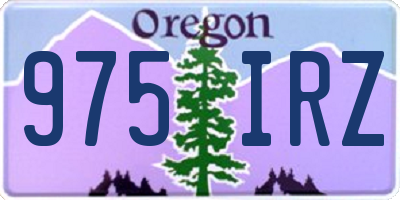 OR license plate 975IRZ