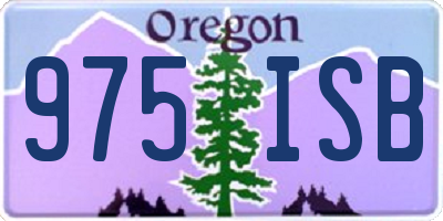 OR license plate 975ISB