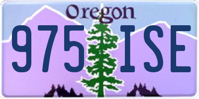 OR license plate 975ISE