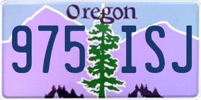 OR license plate 975ISJ