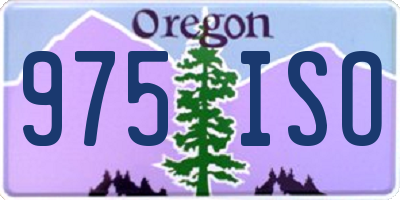 OR license plate 975ISO