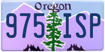 OR license plate 975ISP