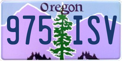 OR license plate 975ISV