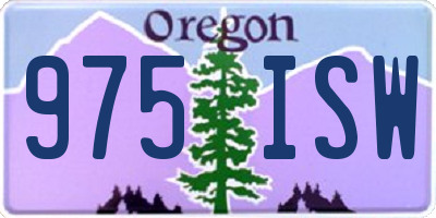 OR license plate 975ISW