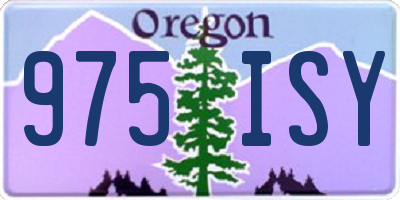 OR license plate 975ISY