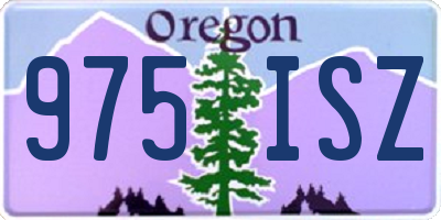 OR license plate 975ISZ