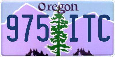 OR license plate 975ITC