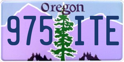 OR license plate 975ITE