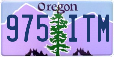 OR license plate 975ITM