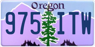 OR license plate 975ITW