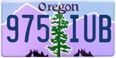 OR license plate 975IUB