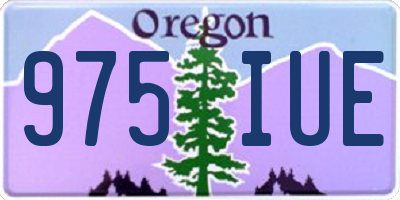 OR license plate 975IUE