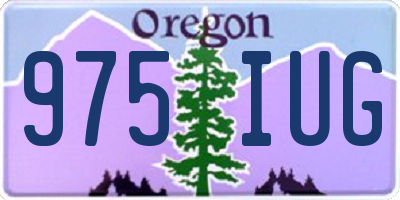 OR license plate 975IUG