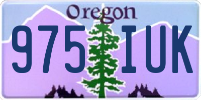 OR license plate 975IUK