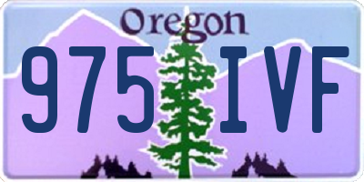OR license plate 975IVF