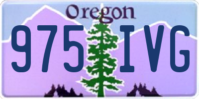 OR license plate 975IVG