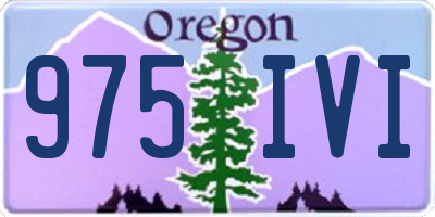 OR license plate 975IVI