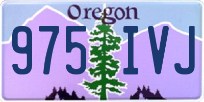 OR license plate 975IVJ
