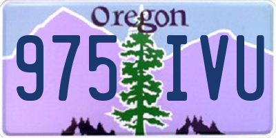 OR license plate 975IVU