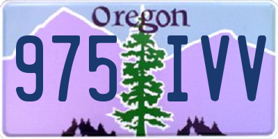 OR license plate 975IVV