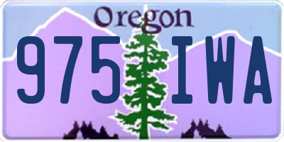 OR license plate 975IWA