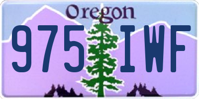 OR license plate 975IWF