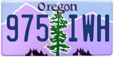 OR license plate 975IWH