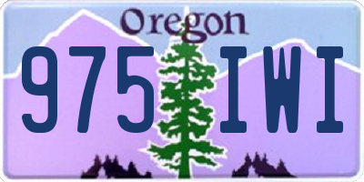 OR license plate 975IWI