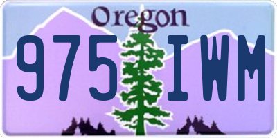 OR license plate 975IWM